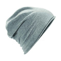 Heather - Front - Beechfield Jersey Beanie