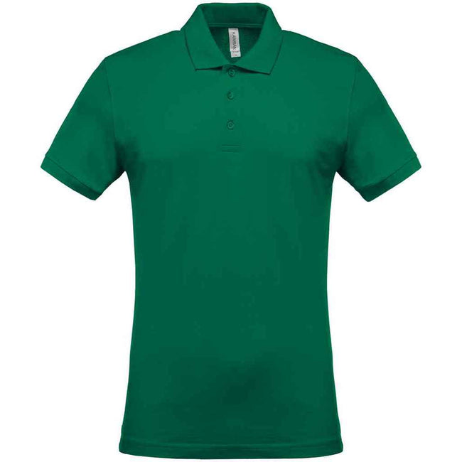 Kelly Green - Front - Kariban Mens Pique Polo Shirt