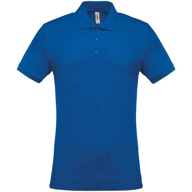 Light Royal Blue - Front - Kariban Mens Pique Polo Shirt
