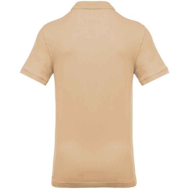 Light Sand - Back - Kariban Mens Pique Polo Shirt