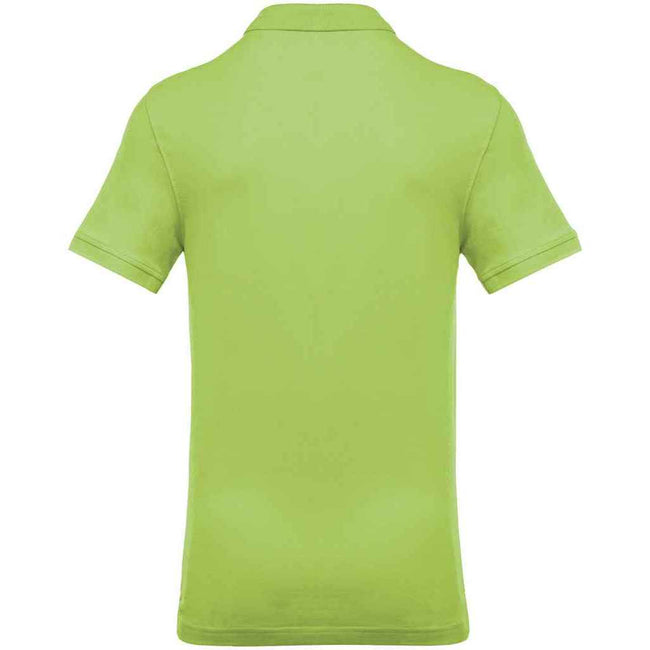 Lime Green - Back - Kariban Mens Pique Polo Shirt