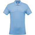 Sky Blue - Front - Kariban Mens Pique Polo Shirt