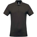 Dark Grey - Front - Kariban Mens Pique Polo Shirt