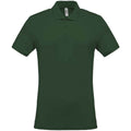 Forest Green - Front - Kariban Mens Pique Polo Shirt