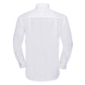 White - Back - Russell Collection Mens Ultimate Long-Sleeved Formal Shirt