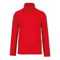 Red - Front - Kariban Mens Falco Fleece Jacket