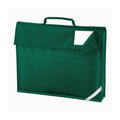 Bottle Green - Front - Quadra Childrens-Kids Reflective Book Bag