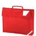 Bright Red - Front - Quadra Childrens-Kids Reflective Book Bag
