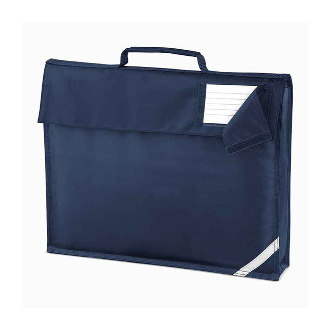 French Navy - Front - Quadra Childrens-Kids Reflective Book Bag
