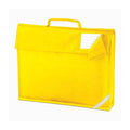 Yellow - Front - Quadra Childrens-Kids Reflective Book Bag