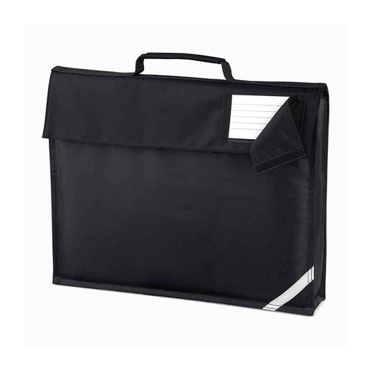 Black - Front - Quadra Childrens-Kids Reflective Book Bag