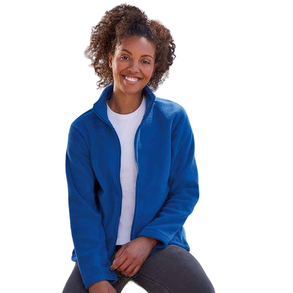 Royal Blue - Lifestyle - Russell Womens-Ladies Outdoor Fleece Jacket