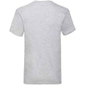 Heather Grey - Back - Fruit of the Loom Unisex Adult Value Heather V Neck T-Shirt