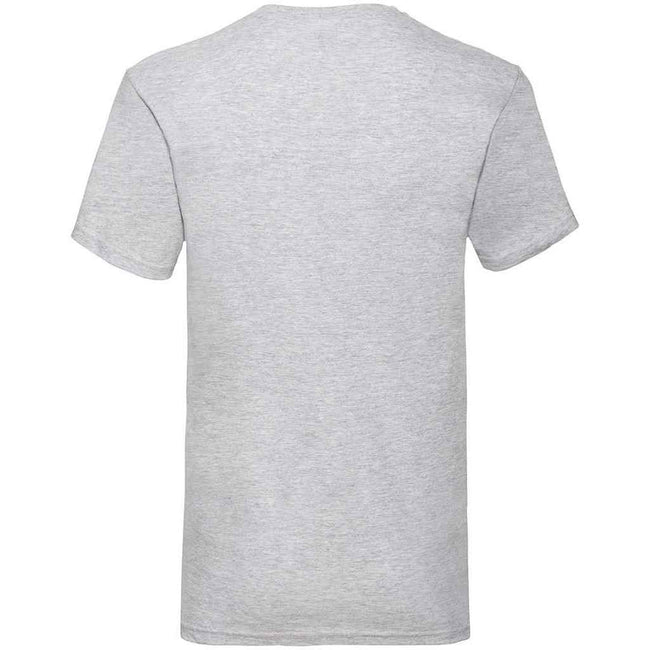 Heather Grey - Back - Fruit of the Loom Unisex Adult Value Heather V Neck T-Shirt