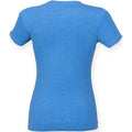 Heather Blue - Back - Skinni Fit Womens-Ladies Feel Good Heather T-Shirt