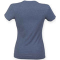 Heather Navy - Back - Skinni Fit Womens-Ladies Feel Good Heather T-Shirt