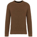 Toffee - Front - Native Spirit Mens Chunky Knit Sweatshirt