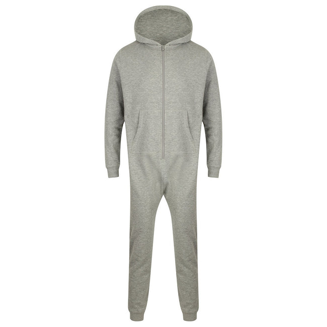 Grey - Front - SF Unisex Adult Heather All-In-One Nightwear
