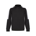 Black-White - Front - Finden & Hales Childrens-Kids Team Contrast Hoodie