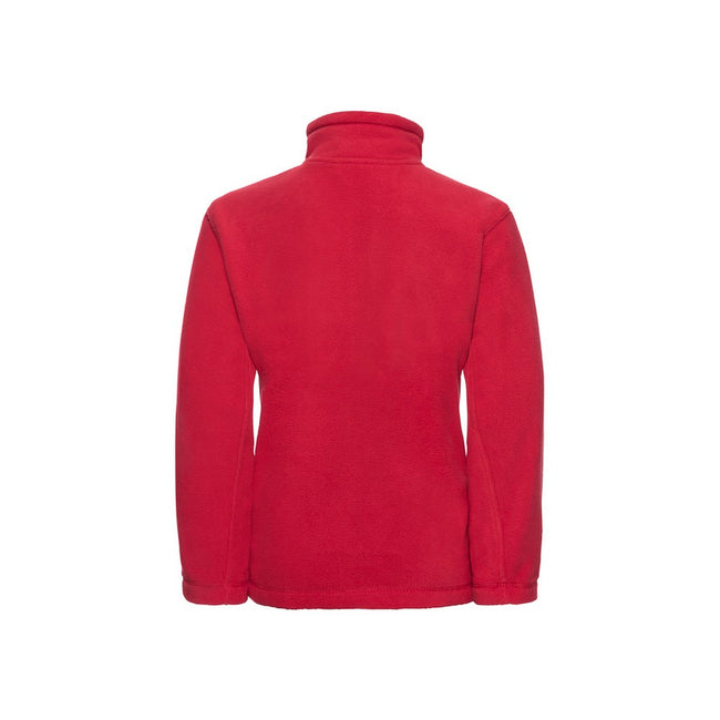 Classic Red - Back - Russell Childrens-Kids Fleece Jacket