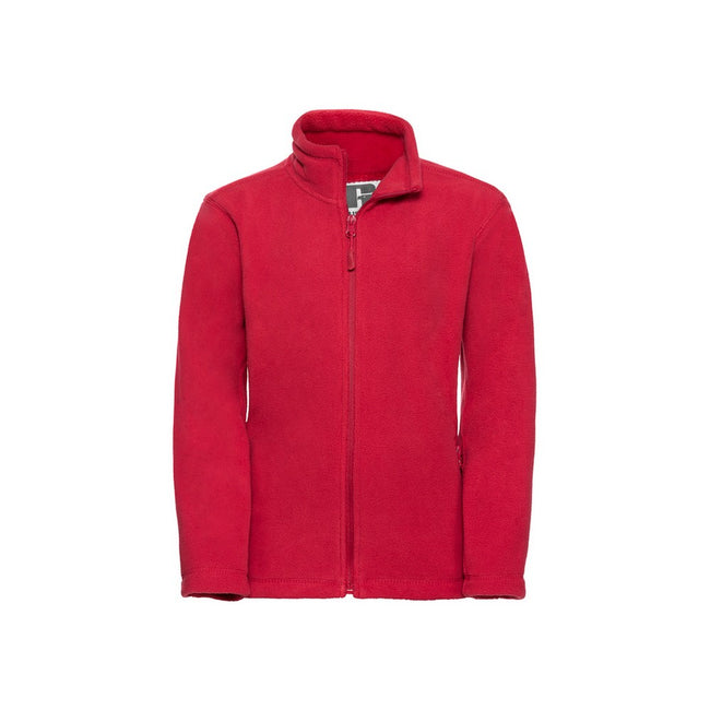 Classic Red - Front - Russell Childrens-Kids Fleece Jacket
