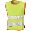 Yellow - Front - SAFE-GUARD by Result Childrens-Kids Hi-Vis Tabard