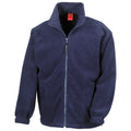 Navy - Front - Result Mens Polartherm Fleece Jacket