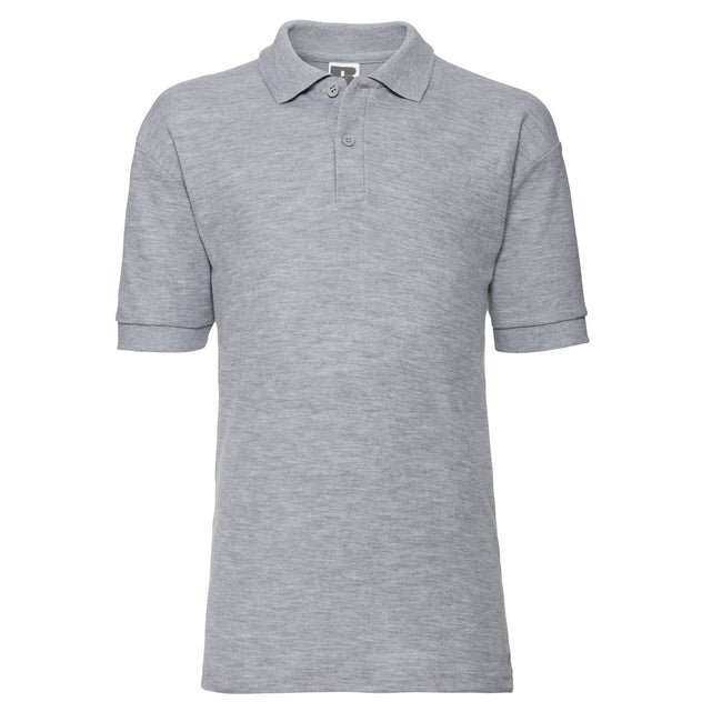 Light Oxford - Front - Russell Childrens-Kids Pique Polo Shirt