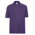 Purple - Front - Russell Childrens-Kids Pique Polo Shirt
