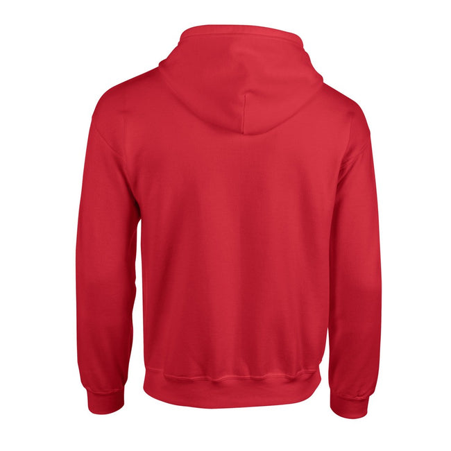 Red - Back - Gildan Mens Heavy Blend Full Zip Hoodie