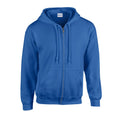 Royal Blue - Front - Gildan Mens Heavy Blend Full Zip Hoodie