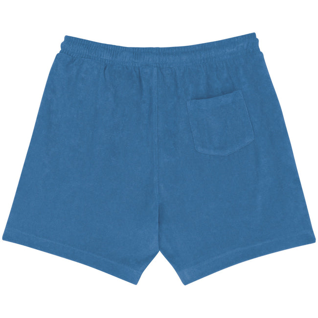 Riviera Blue - Back - Native Spirit Mens Terry Towel Shorts