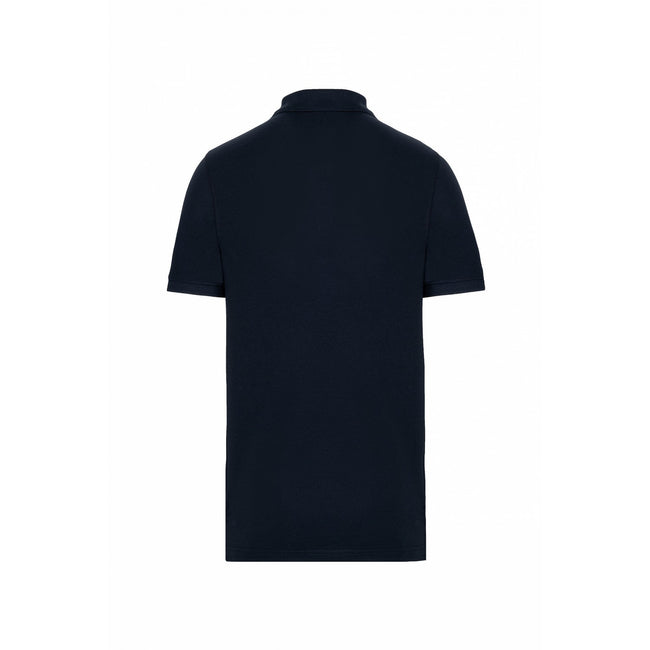Navy - Back - Kariban Mens Pique Anti-Bacterial Polo Shirt