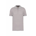 Oxford Grey - Front - Kariban Mens Pique Anti-Bacterial Polo Shirt