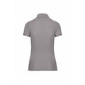 Oxford Grey - Back - WK. Designed To Work Womens-Ladies Pique Anti-Bacterial Polo Shirt
