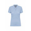 Sky Blue - Front - Kariban Womens-Ladies Pique Anti-Bacterial Polo Shirt