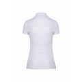 White - Back - Kariban Womens-Ladies Pique Anti-Bacterial Polo Shirt