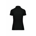 Black - Back - Kariban Womens-Ladies Pique Anti-Bacterial Polo Shirt