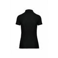 Black - Back - WK. Designed To Work Womens-Ladies Pique Anti-Bacterial Polo Shirt