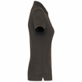 Dark Grey - Side - WK. Designed To Work Womens-Ladies Pique Anti-Bacterial Polo Shirt