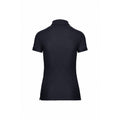 Navy - Back - WK. Designed To Work Womens-Ladies Pique Anti-Bacterial Polo Shirt