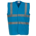 Sapphire Blue - Front - Yoko Mens Band & Brace Hi-Vis Vest
