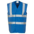 Royal Blue - Front - Yoko Mens Band & Brace Hi-Vis Vest