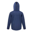 Navy-Royal Blue - Back - Result Core Mens Hooded Soft Shell Jacket
