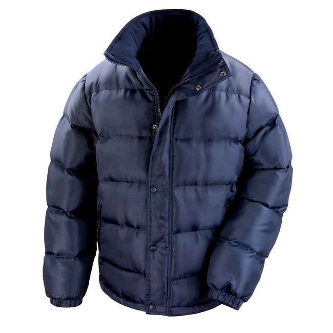 Navy - Front - Result Core Mens Nova Lux Padded Jacket