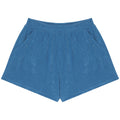 Riviera Blue - Back - Native Spirit Womens-Ladies Terry Towel Shorts