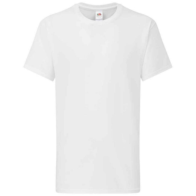 White - Front - Fruit of the Loom Childrens-Kids Iconic 195 Premium T-Shirt