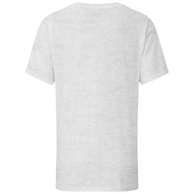 Heather Grey - Back - Fruit of the Loom Childrens-Kids Iconic 195 Premium T-Shirt