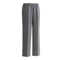 Black-White - Back - Premier Unisex Adult Checked Chef Trousers