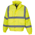Yellow - Front - Yoko Unisex Adult Classic Hi-Vis Bomber Jacket